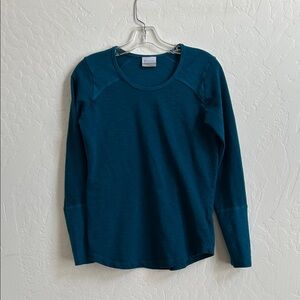 Columbia cotton Deep Teal Long Sleeve Top